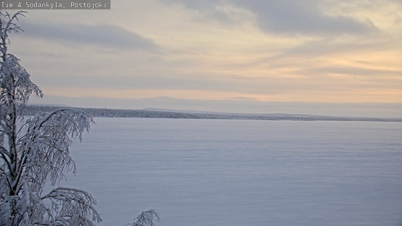 Weather Camera Image Road 4 Sodankylä, Postojoki, Sodankylä, Lappi