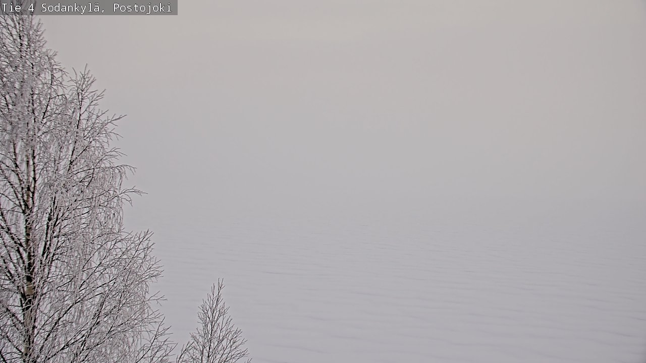 Weather Camera Image Road 4 Sodankylä, Postojoki, Sodankylä, Lappi