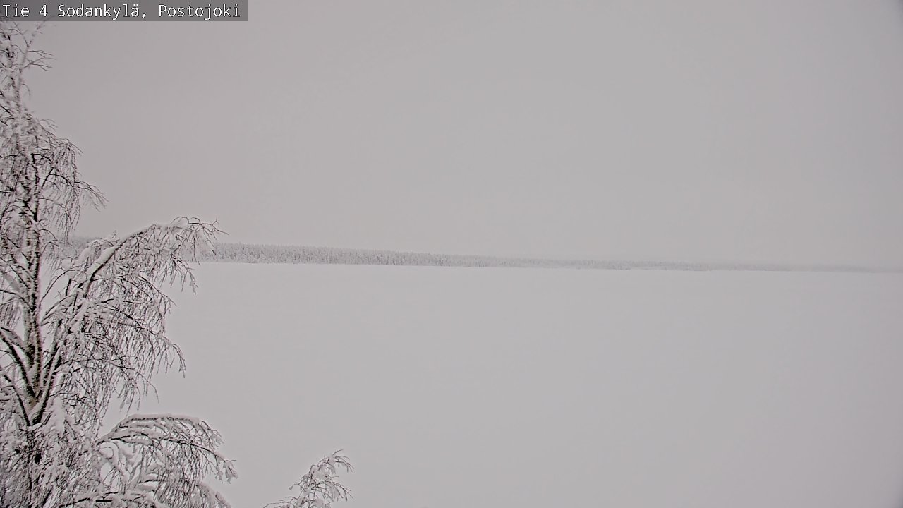 Weather Camera Image Road 4 Sodankylä, Postojoki, Sodankylä, Lappi
