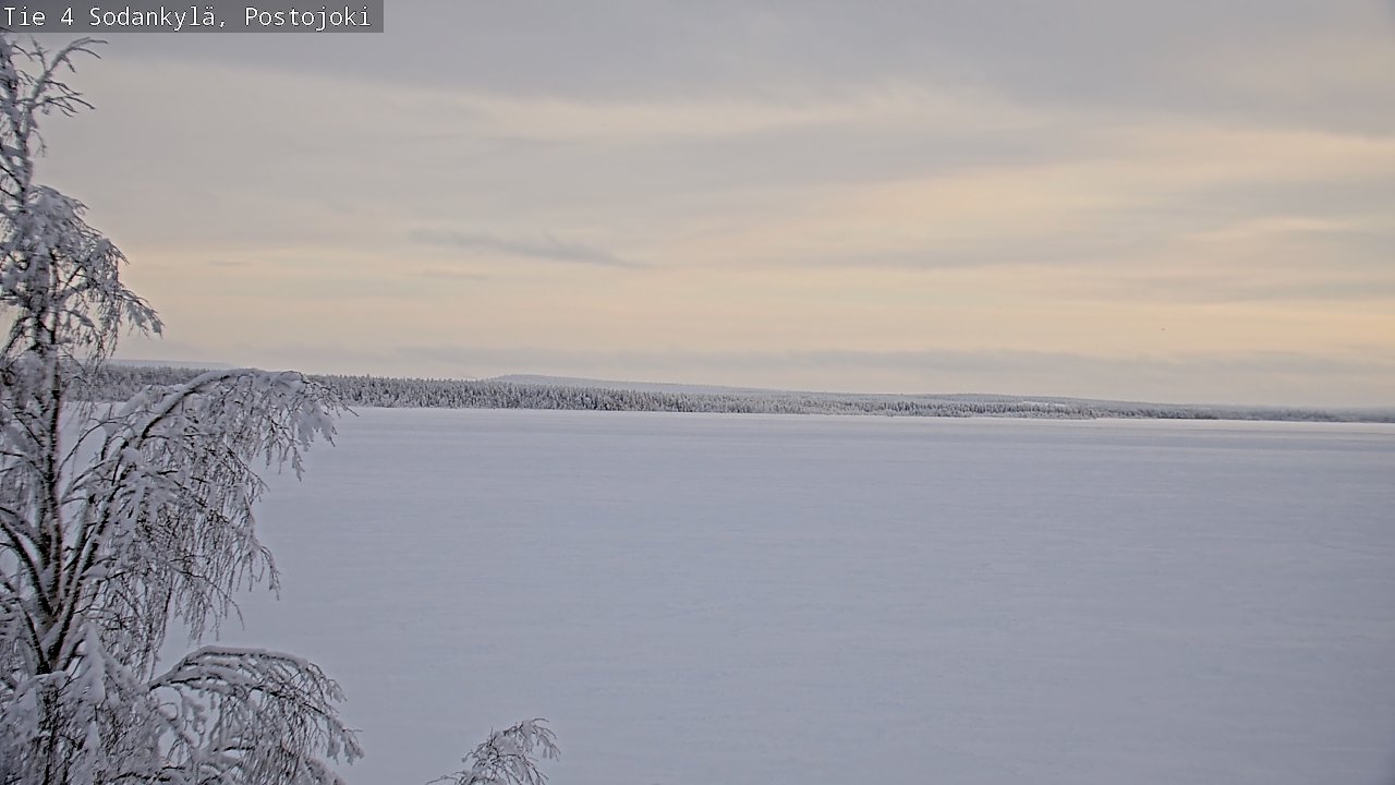 Weather Camera Image Road 4 Sodankylä, Postojoki, Sodankylä, Lappi