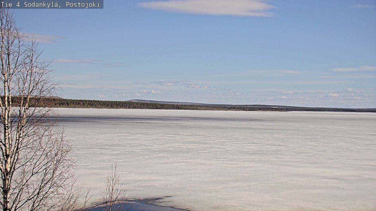 Weather Camera Image Väg 4 Sodankylä, Postojoki, Sodankylä, Lappi