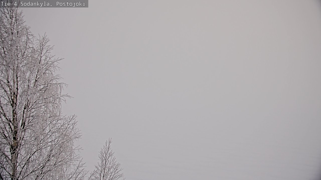 Weather Camera Image Road 4 Sodankylä, Postojoki, Sodankylä, Lappi