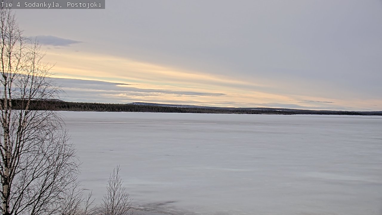Weather Camera Image Väg 4 Sodankylä, Postojoki, Sodankylä, Lappi