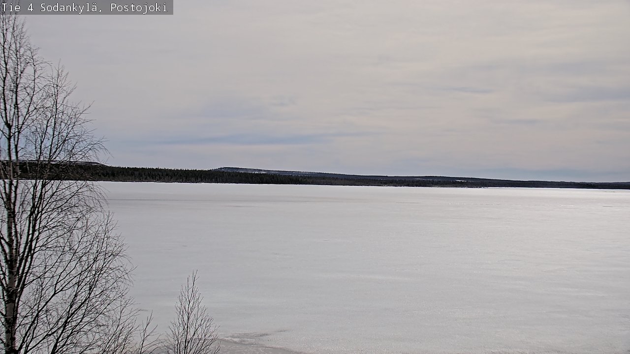 Weather Camera Image Väg 4 Sodankylä, Postojoki, Sodankylä, Lappi