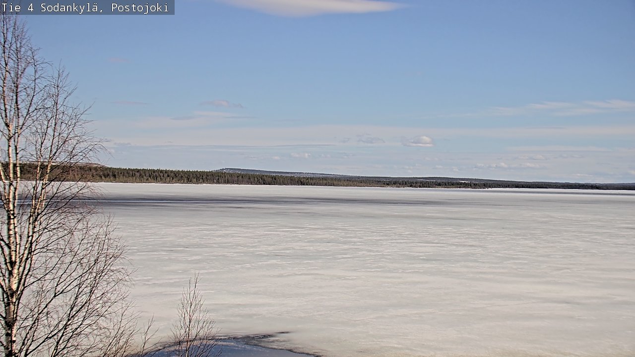 Weather Camera Image Väg 4 Sodankylä, Postojoki, Sodankylä, Lappi