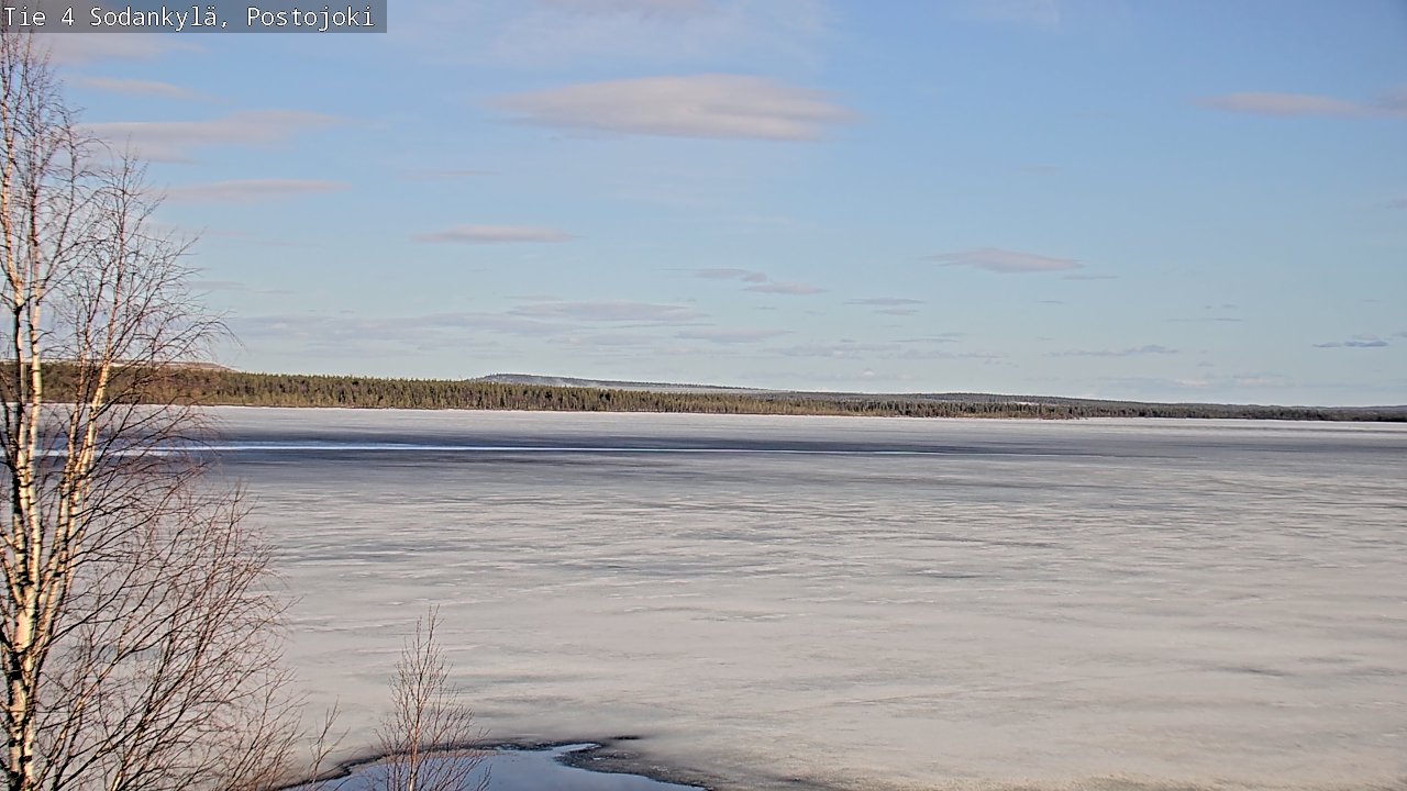 Weather Camera Image Väg 4 Sodankylä, Postojoki, Sodankylä, Lappi