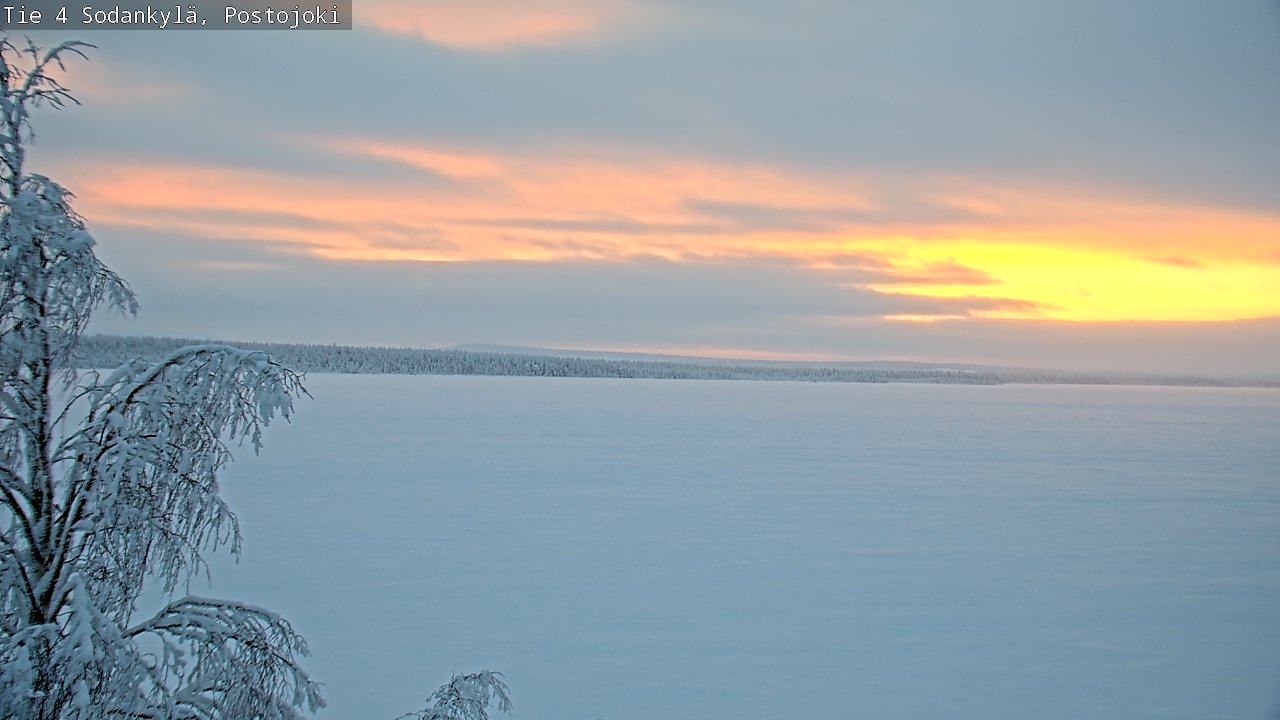 Weather Camera Image Road 4 Sodankylä, Postojoki, Sodankylä, Lappi