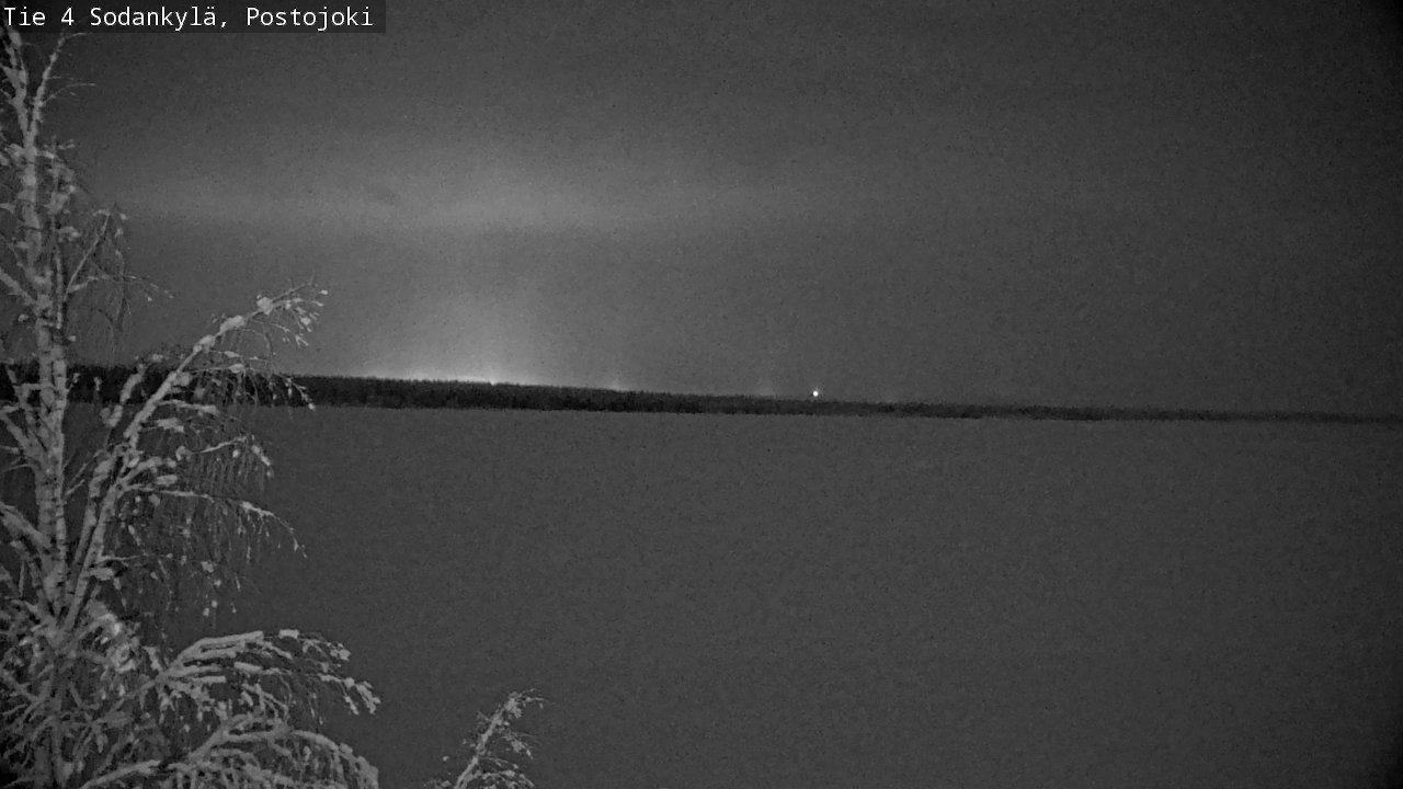 Weather Camera Image Väg 4 Sodankylä, Postojoki, Sodankylä, Lappi