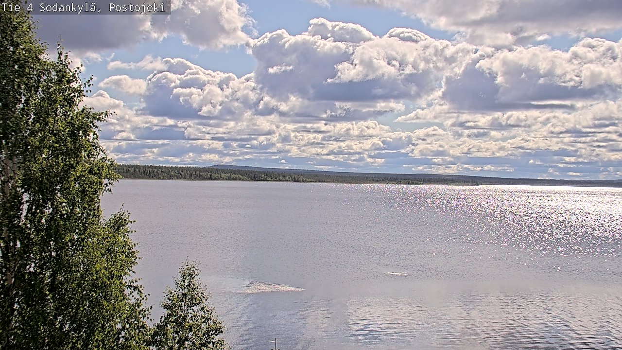 Weather Camera Image Väg 4 Sodankylä, Postojoki, Sodankylä, Lappi