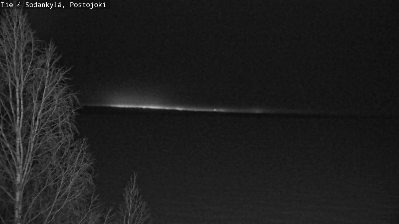 Weather Camera Image Road 4 Sodankylä, Postojoki, Sodankylä, Lappi