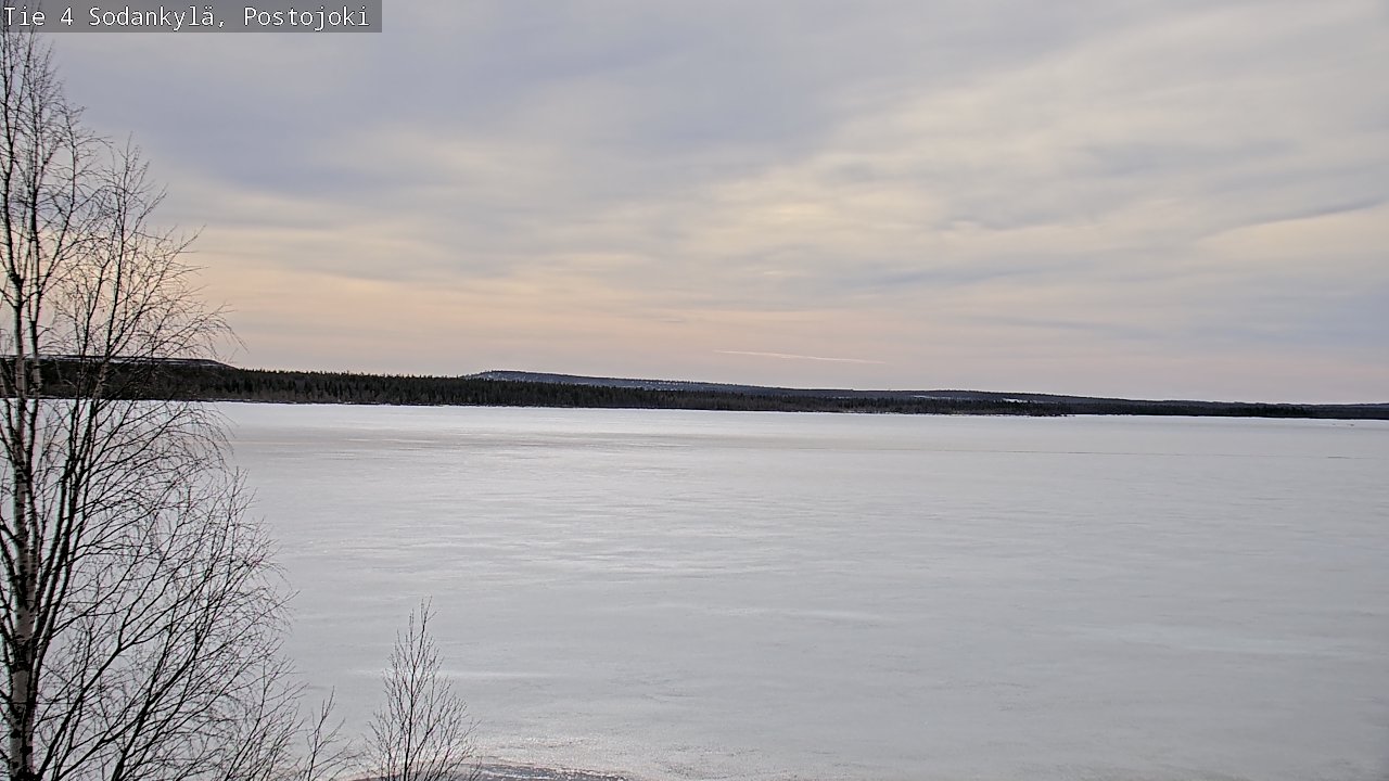 Weather Camera Image Väg 4 Sodankylä, Postojoki, Sodankylä, Lappi