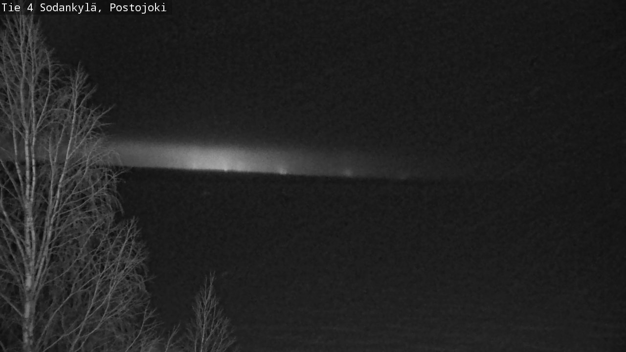 Weather Camera Image Road 4 Sodankylä, Postojoki, Sodankylä, Lappi