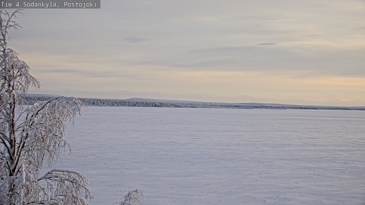 Weather Camera Image Road 4 Sodankylä, Postojoki, Sodankylä, Lappi