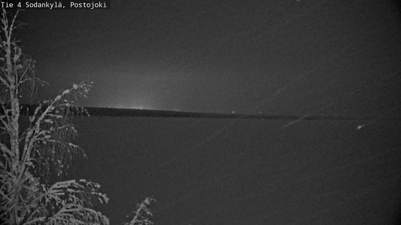 Weather Camera Image Väg 4 Sodankylä, Postojoki, Sodankylä, Lappi