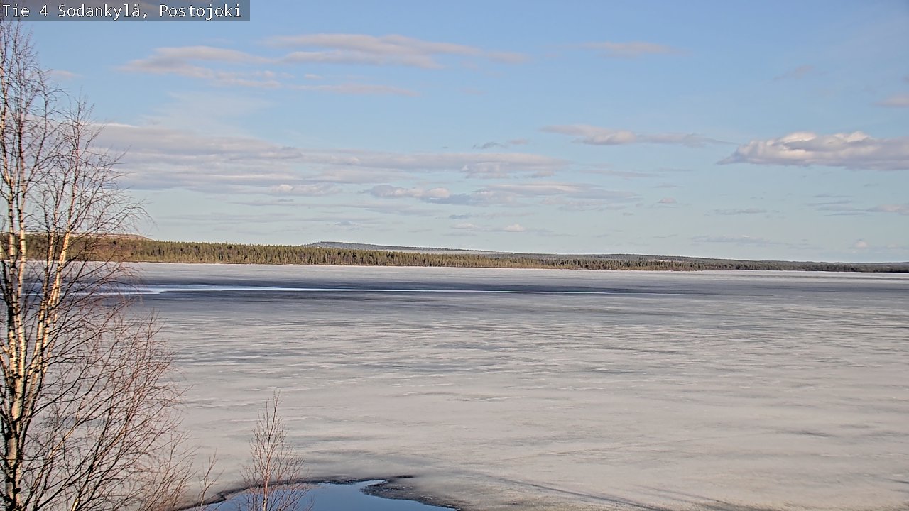 Weather Camera Image Väg 4 Sodankylä, Postojoki, Sodankylä, Lappi