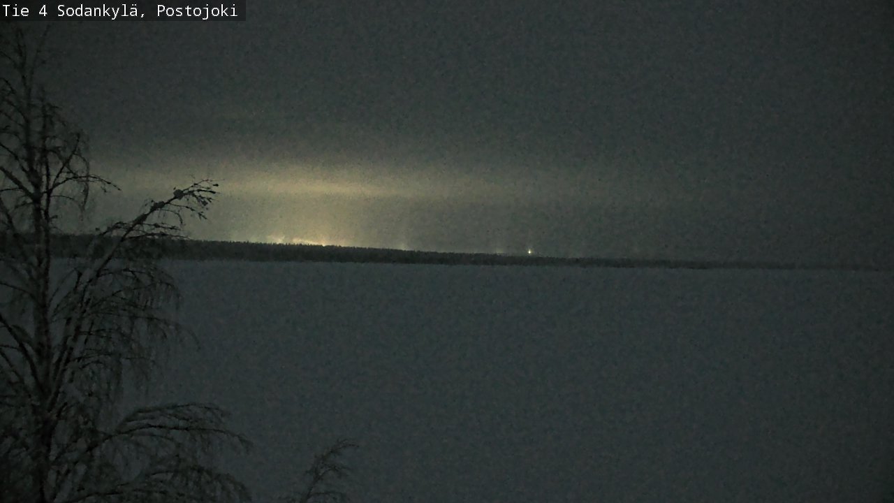 Weather Camera Image Väg 4 Sodankylä, Postojoki, Sodankylä, Lappi