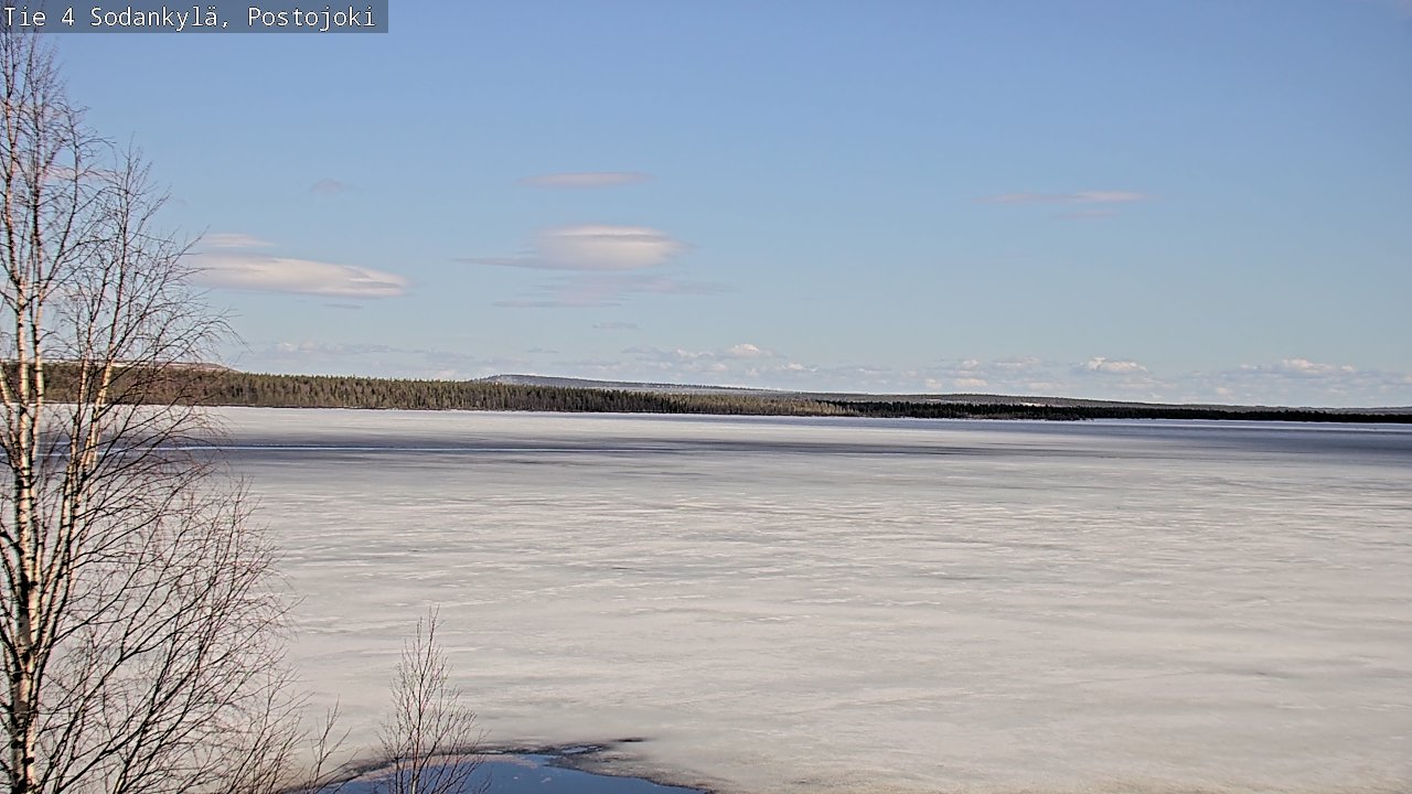 Weather Camera Image Väg 4 Sodankylä, Postojoki, Sodankylä, Lappi