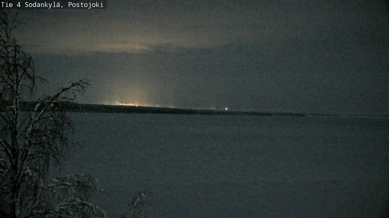 Weather Camera Image Väg 4 Sodankylä, Postojoki, Sodankylä, Lappi