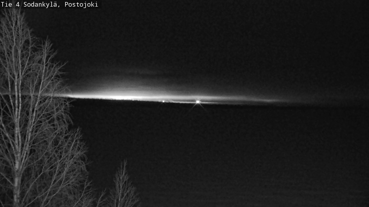 Weather Camera Image Road 4 Sodankylä, Postojoki, Sodankylä, Lappi