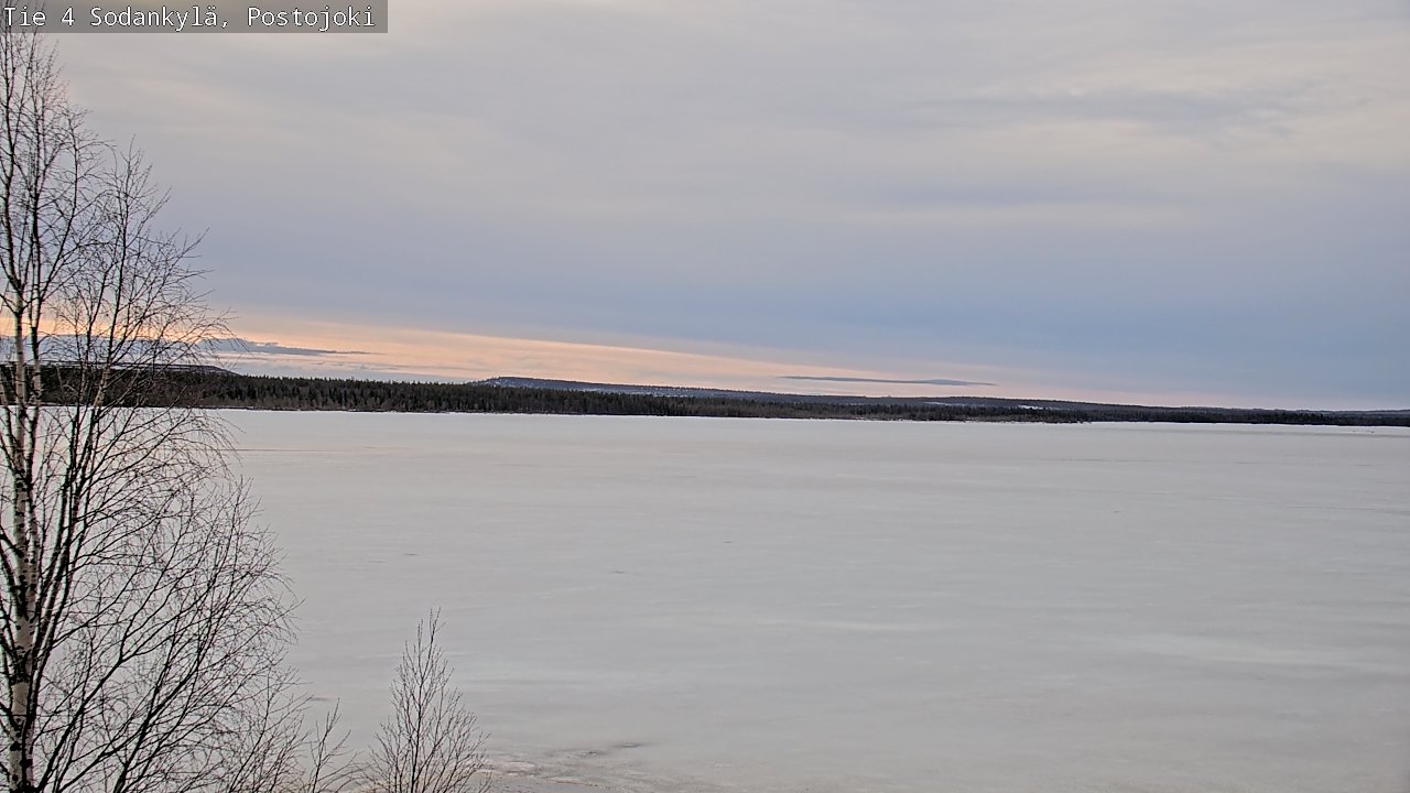 Weather Camera Image Väg 4 Sodankylä, Postojoki, Sodankylä, Lappi