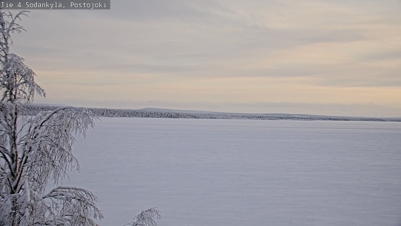 Weather Camera Image Road 4 Sodankylä, Postojoki, Sodankylä, Lappi