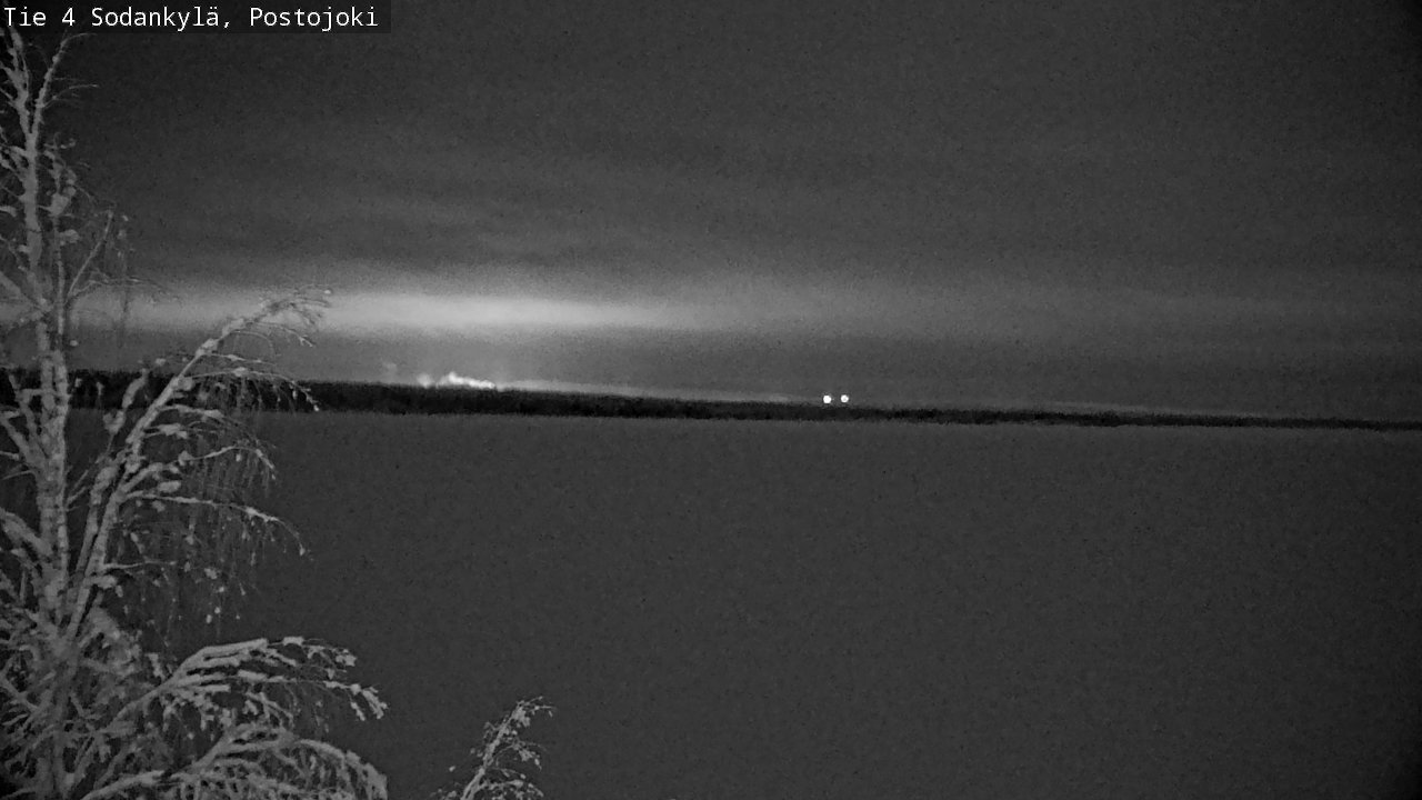 Weather Camera Image Väg 4 Sodankylä, Postojoki, Sodankylä, Lappi