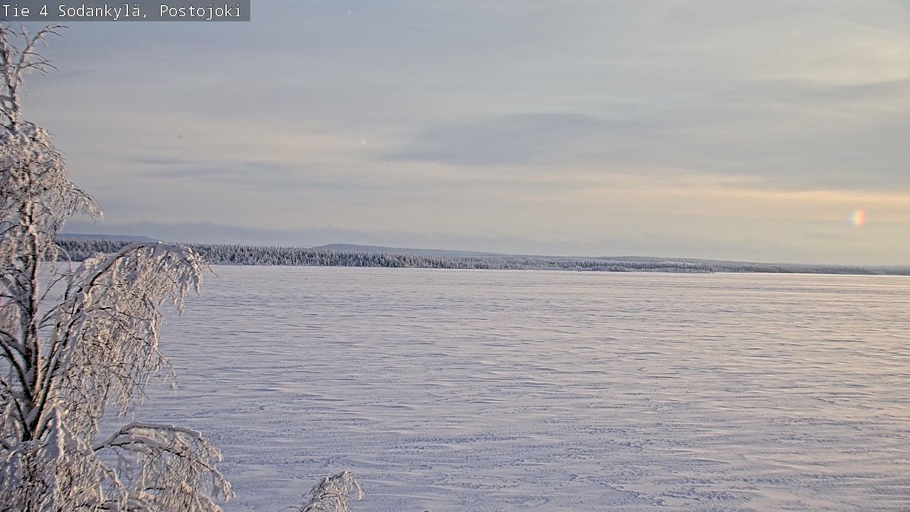 Weather Camera Image Road 4 Sodankylä, Postojoki, Sodankylä, Lappi