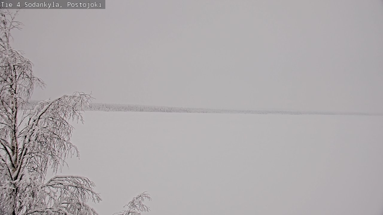 Weather Camera Image Road 4 Sodankylä, Postojoki, Sodankylä, Lappi