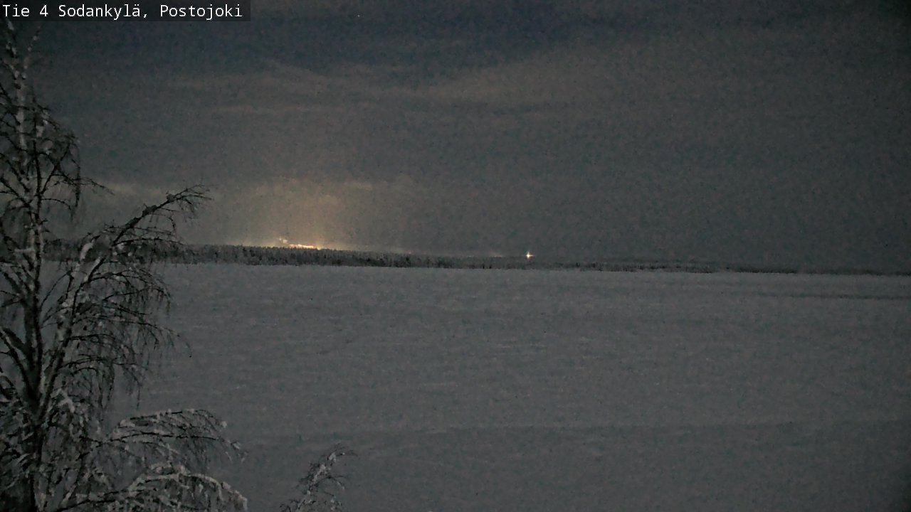 Weather Camera Image Road 4 Sodankylä, Postojoki, Sodankylä, Lappi