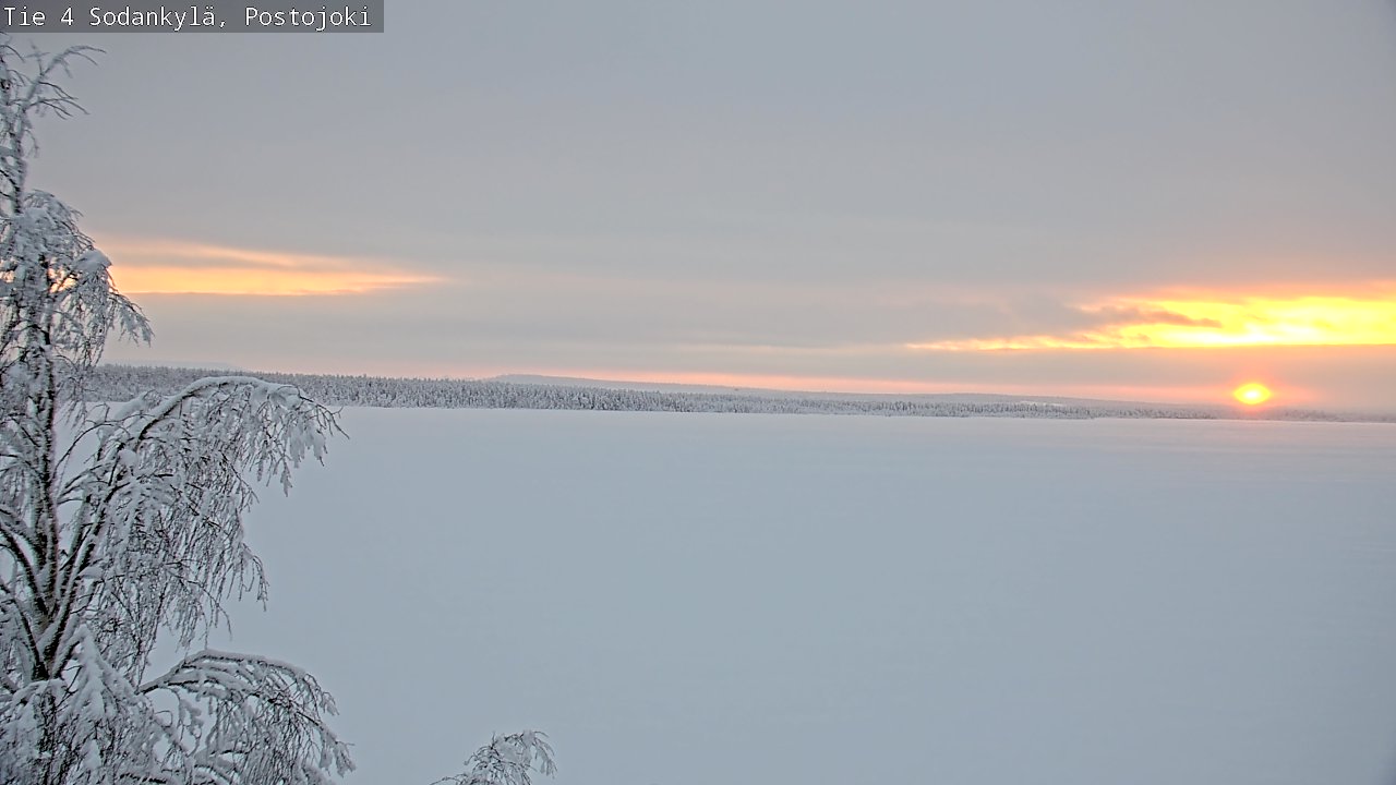 Weather Camera Image Road 4 Sodankylä, Postojoki, Sodankylä, Lappi