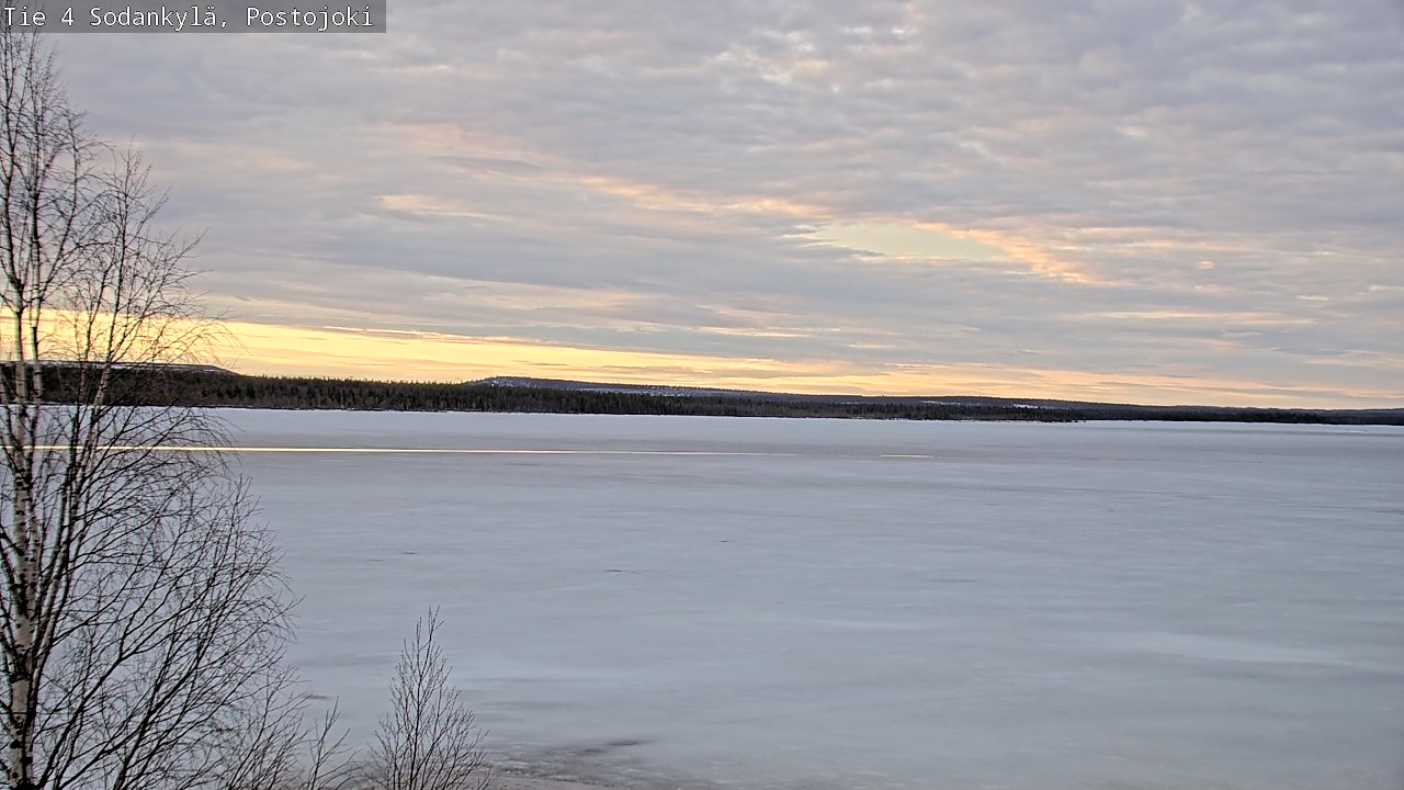 Weather Camera Image Väg 4 Sodankylä, Postojoki, Sodankylä, Lappi
