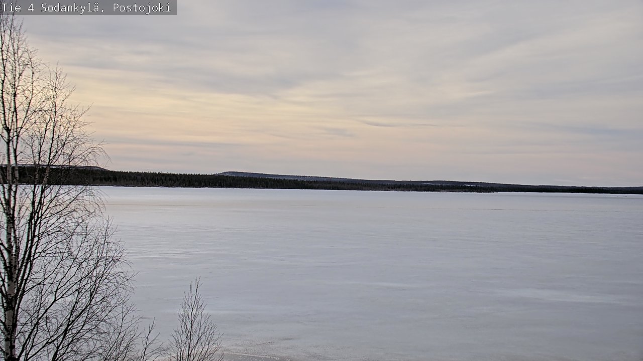 Weather Camera Image Väg 4 Sodankylä, Postojoki, Sodankylä, Lappi