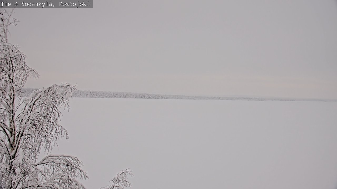 Weather Camera Image Road 4 Sodankylä, Postojoki, Sodankylä, Lappi