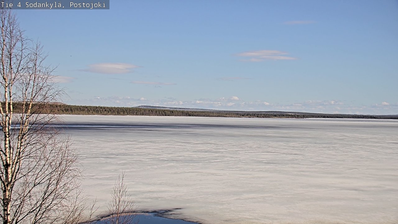 Weather Camera Image Väg 4 Sodankylä, Postojoki, Sodankylä, Lappi