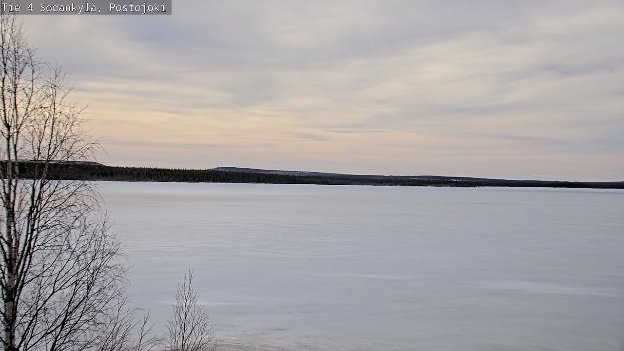 Weather Camera Image Väg 4 Sodankylä, Postojoki, Sodankylä, Lappi