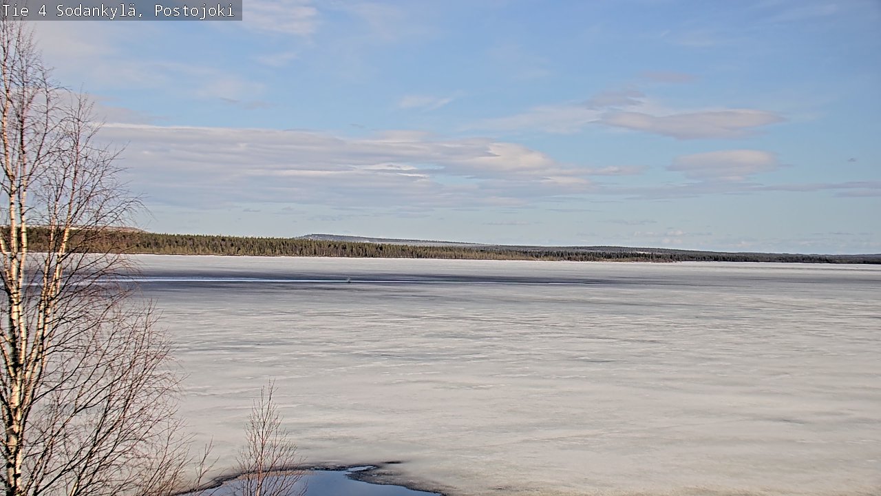 Weather Camera Image Väg 4 Sodankylä, Postojoki, Sodankylä, Lappi