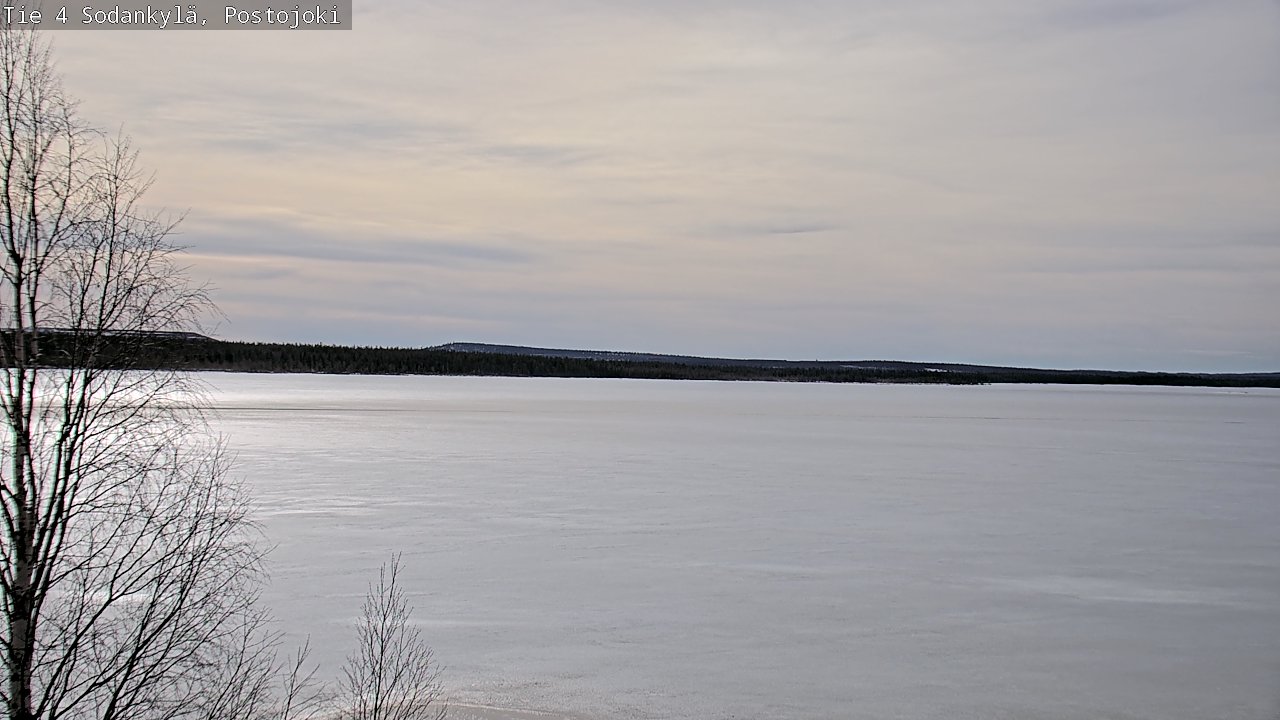 Weather Camera Image Väg 4 Sodankylä, Postojoki, Sodankylä, Lappi