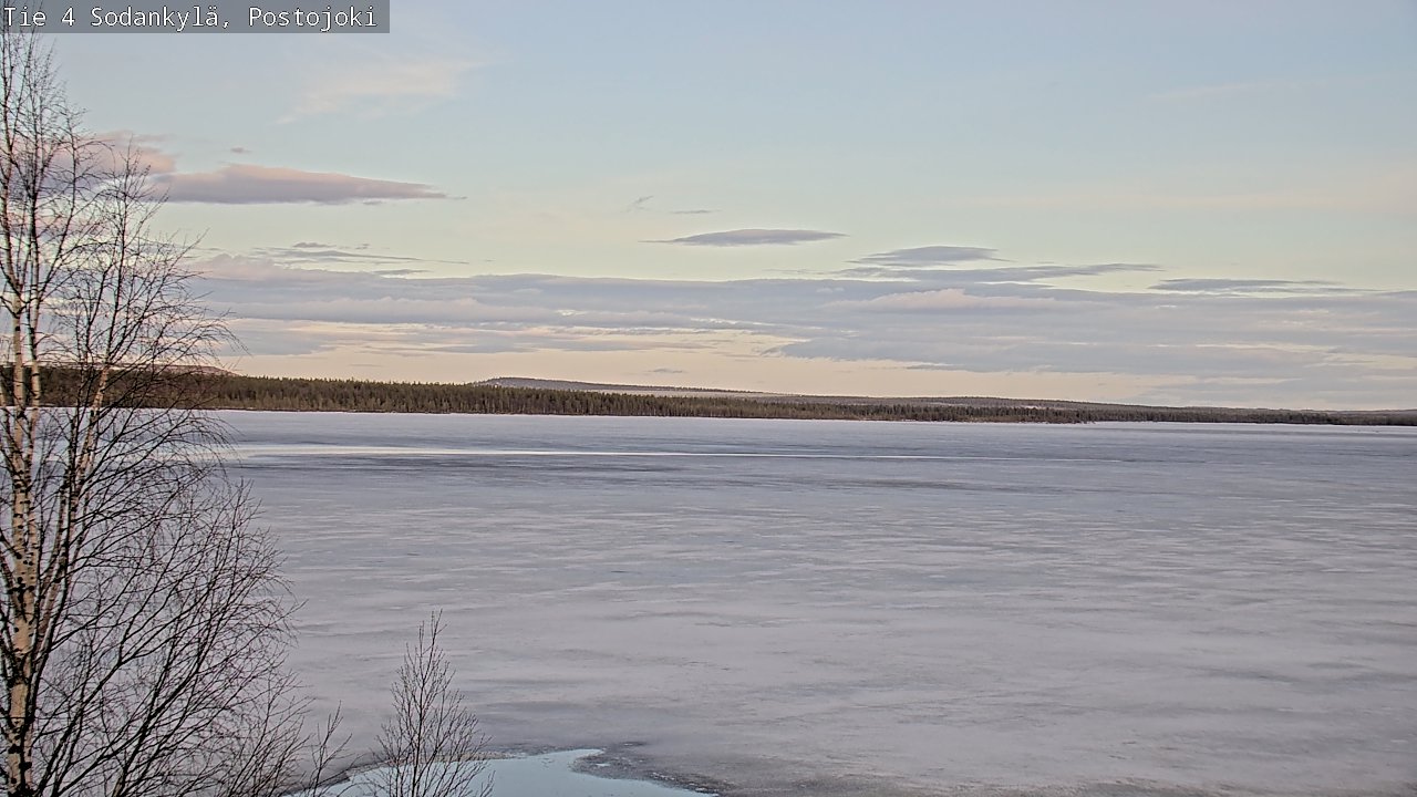 Weather Camera Image Väg 4 Sodankylä, Postojoki, Sodankylä, Lappi