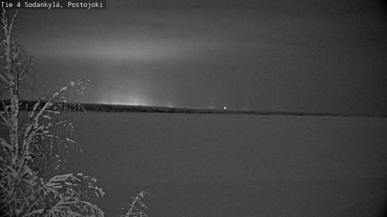 Weather Camera Image Väg 4 Sodankylä, Postojoki, Sodankylä, Lappi