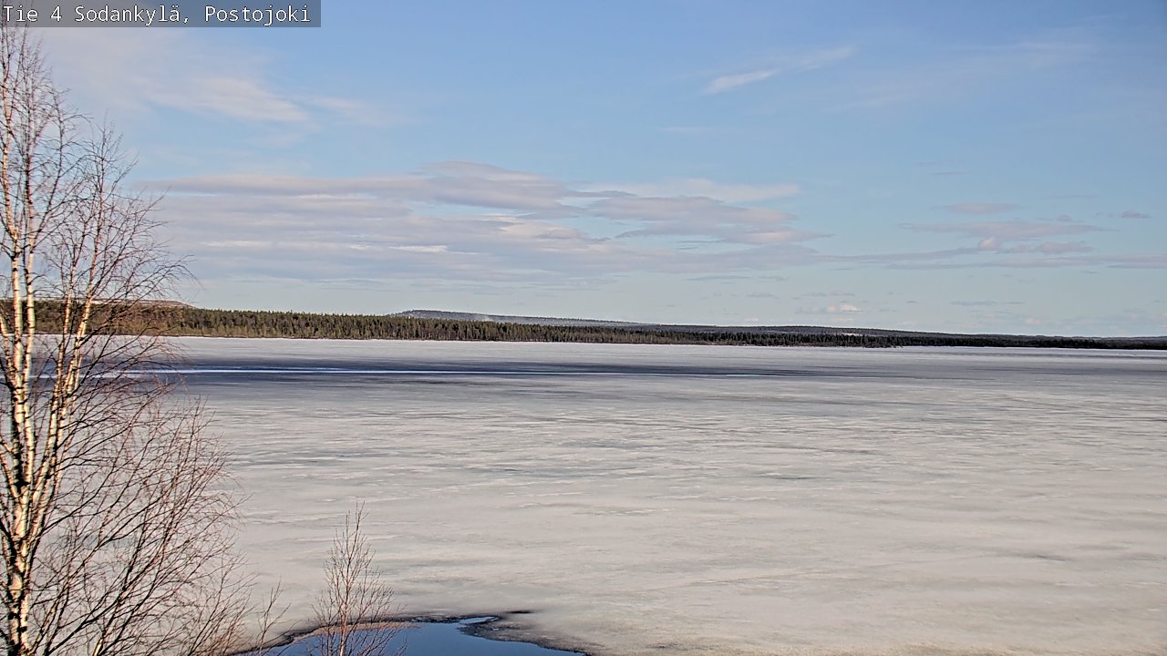 Weather Camera Image Väg 4 Sodankylä, Postojoki, Sodankylä, Lappi