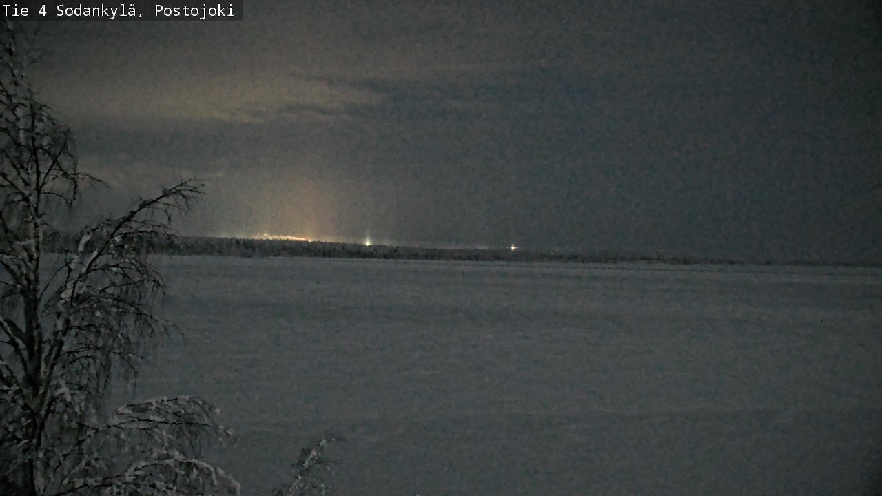 Weather Camera Image Väg 4 Sodankylä, Postojoki, Sodankylä, Lappi