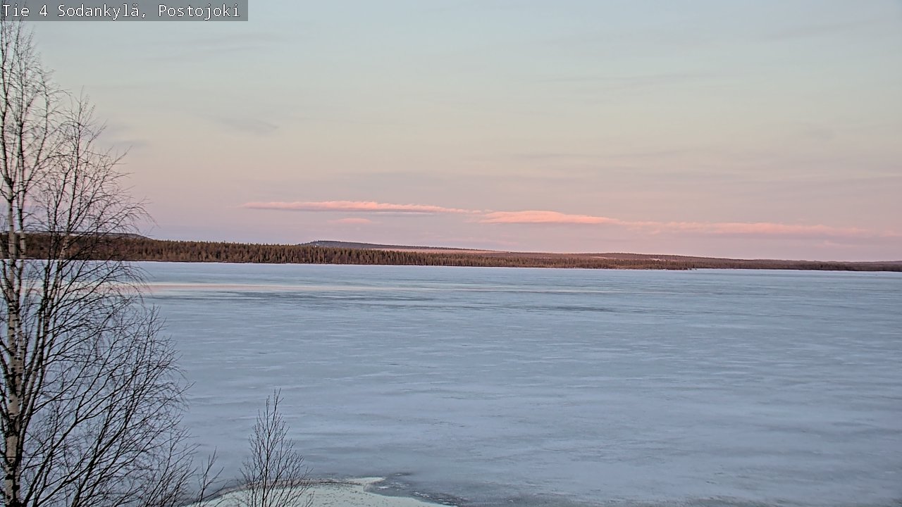 Weather Camera Image Väg 4 Sodankylä, Postojoki, Sodankylä, Lappi