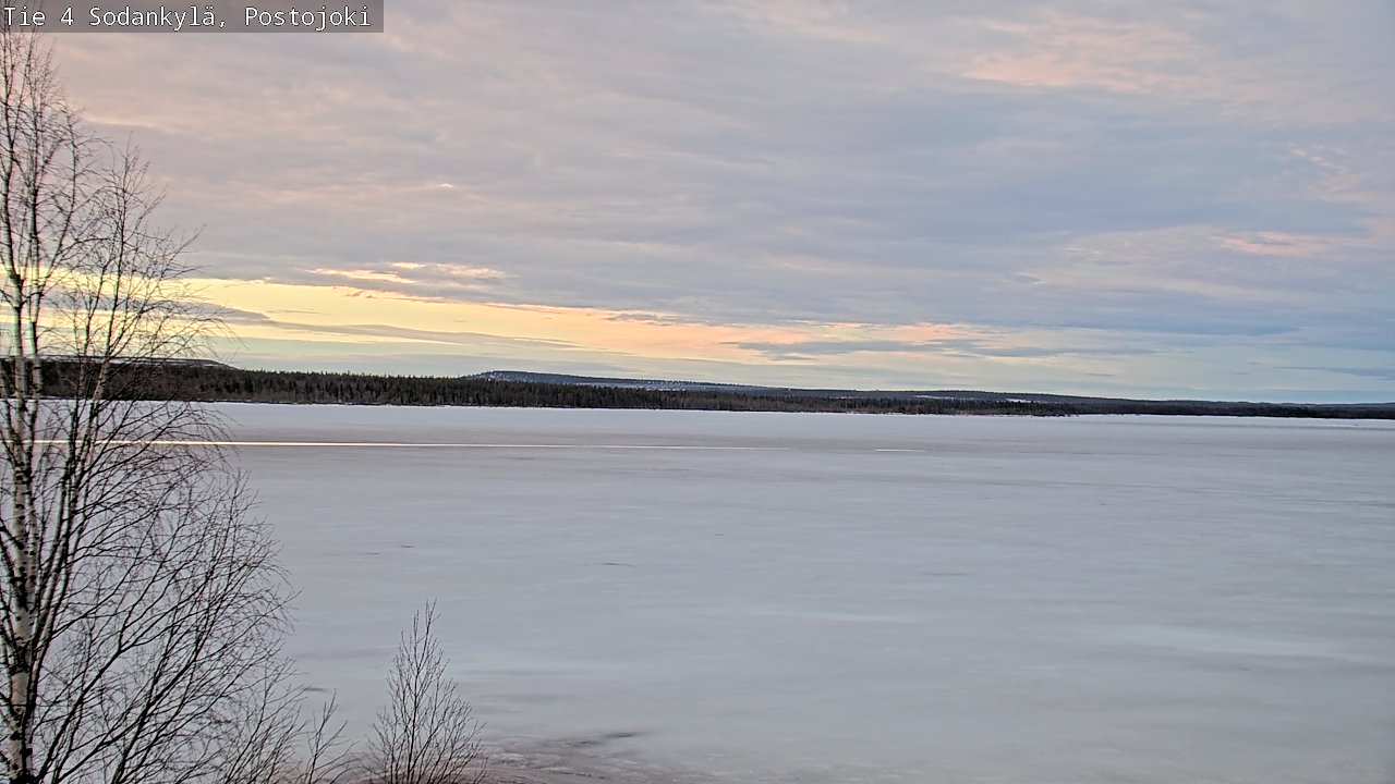 Weather Camera Image Väg 4 Sodankylä, Postojoki, Sodankylä, Lappi