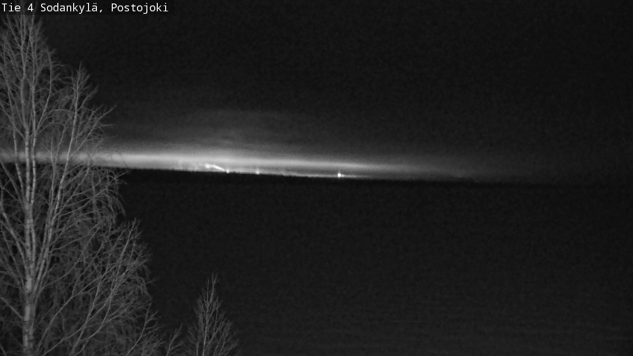 Weather Camera Image Road 4 Sodankylä, Postojoki, Sodankylä, Lappi