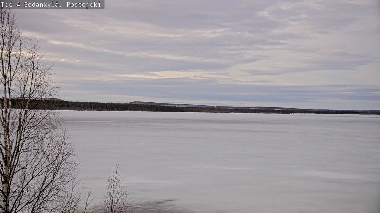 Weather Camera Image Väg 4 Sodankylä, Postojoki, Sodankylä, Lappi