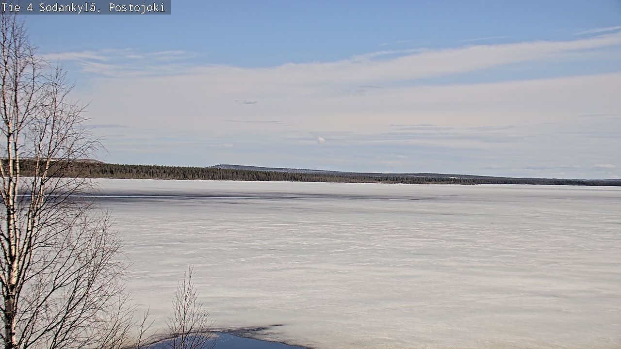 Weather Camera Image Väg 4 Sodankylä, Postojoki, Sodankylä, Lappi
