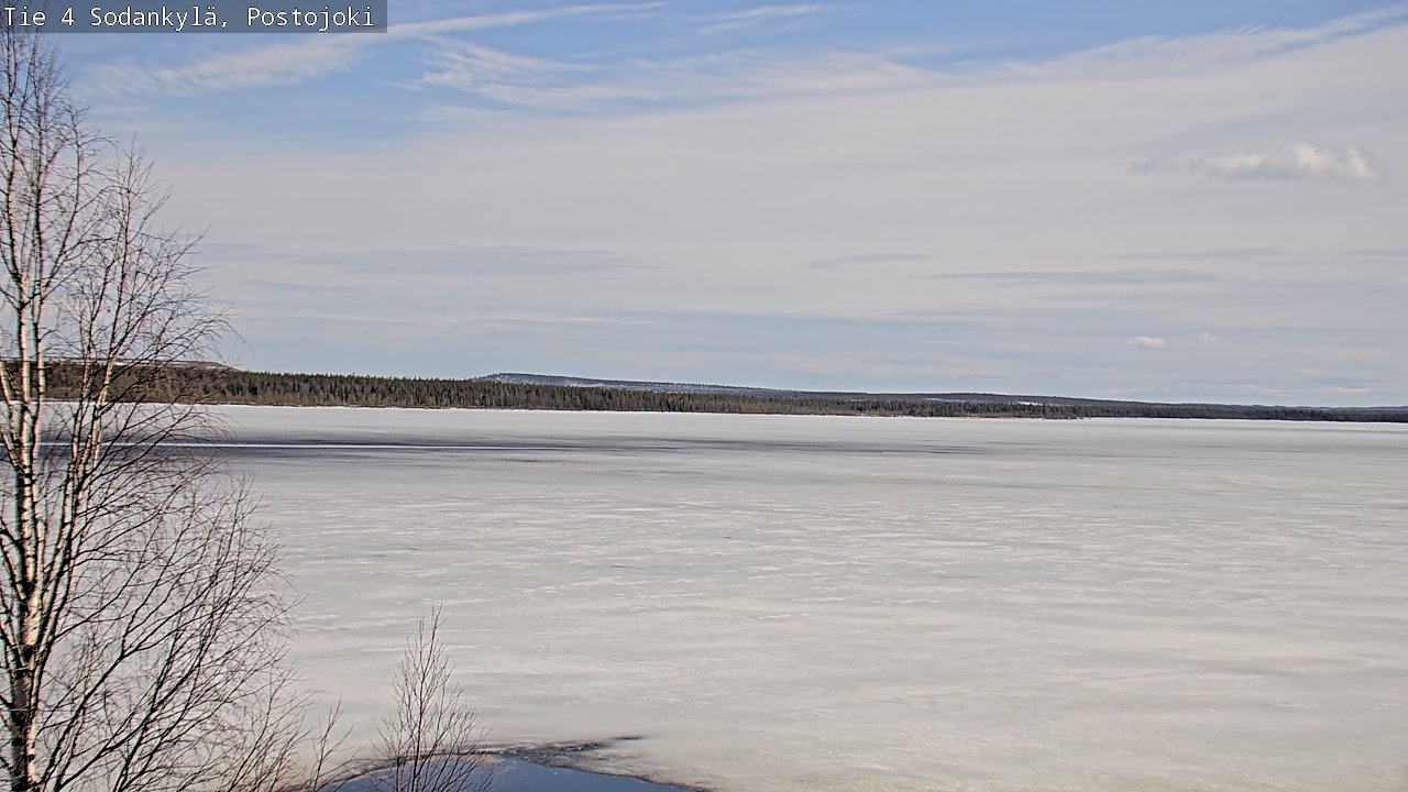 Weather Camera Image Väg 4 Sodankylä, Postojoki, Sodankylä, Lappi