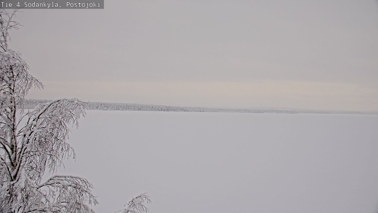 Weather Camera Image Road 4 Sodankylä, Postojoki, Sodankylä, Lappi