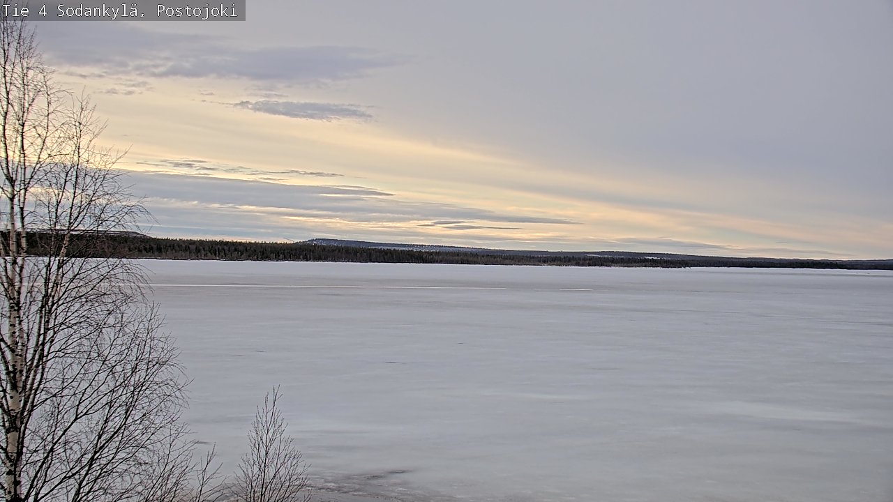 Weather Camera Image Väg 4 Sodankylä, Postojoki, Sodankylä, Lappi