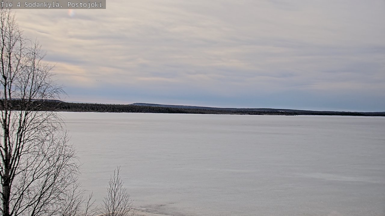 Weather Camera Image Väg 4 Sodankylä, Postojoki, Sodankylä, Lappi